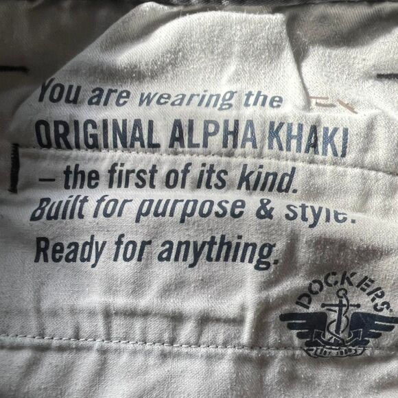 Dockers Men's Grey and Brown Jeans Original Alpha Khaki Size 32 - Picture 8 of 8